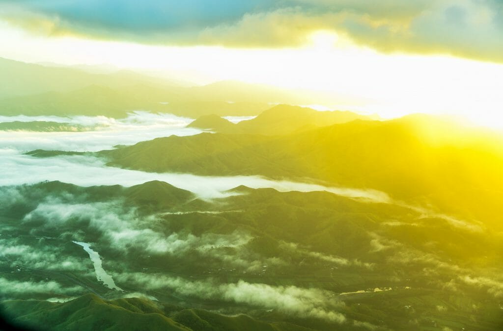 Clouds drifting over Fiji family holidays