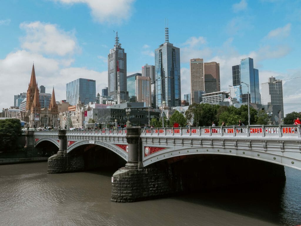 Bridge over city leading towards cash loans Melbourne